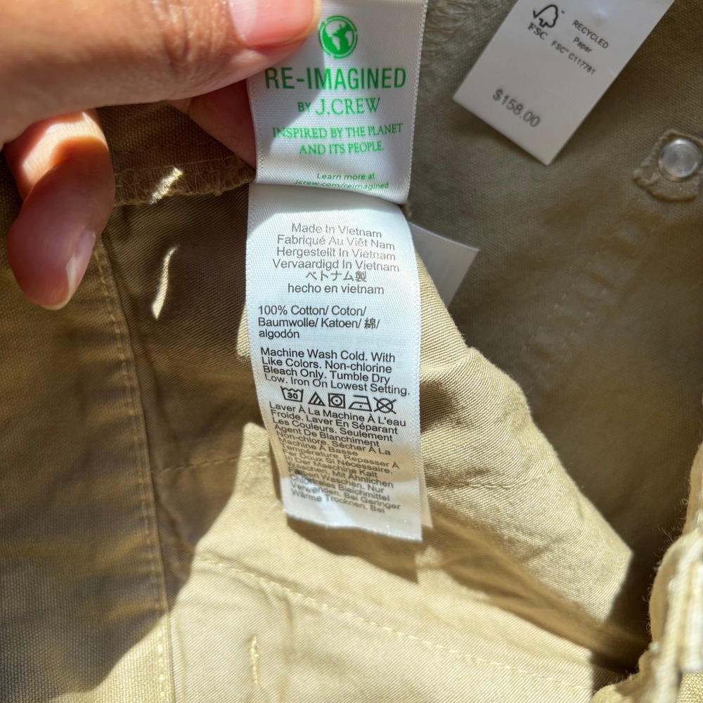 J Crew Slant Pocket Hammer Loop Painter Pants 29 Khaki Utility Minimal Neutral - Picture 13 of 16
